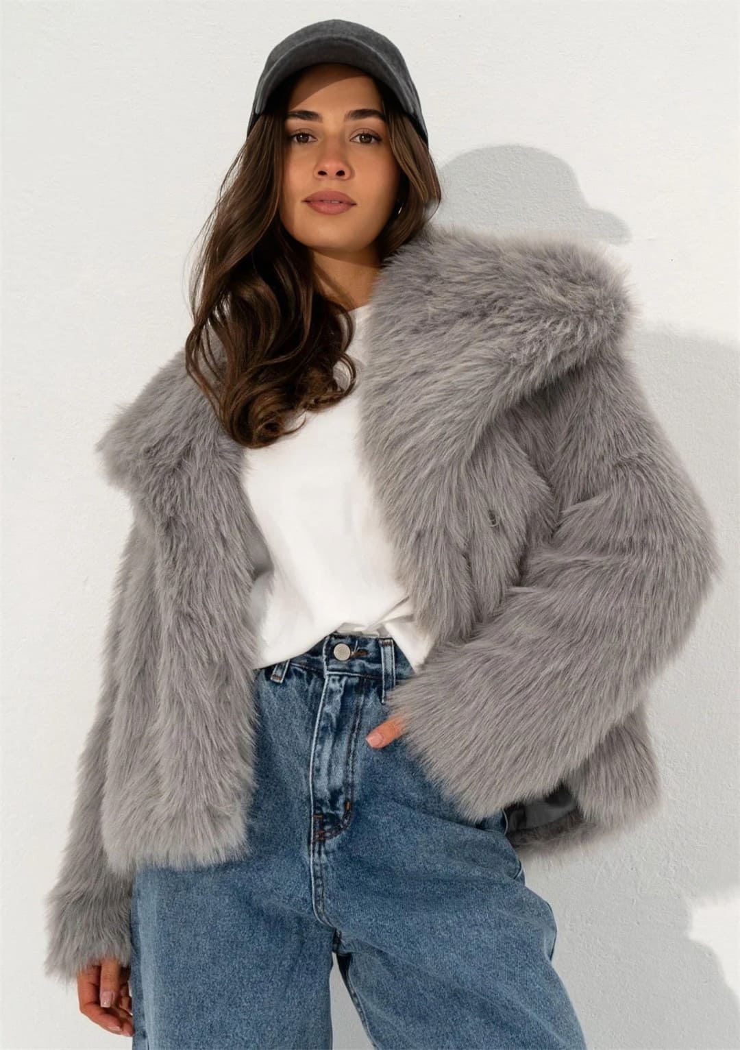 Lilyna - Coat faux fur - Inaya